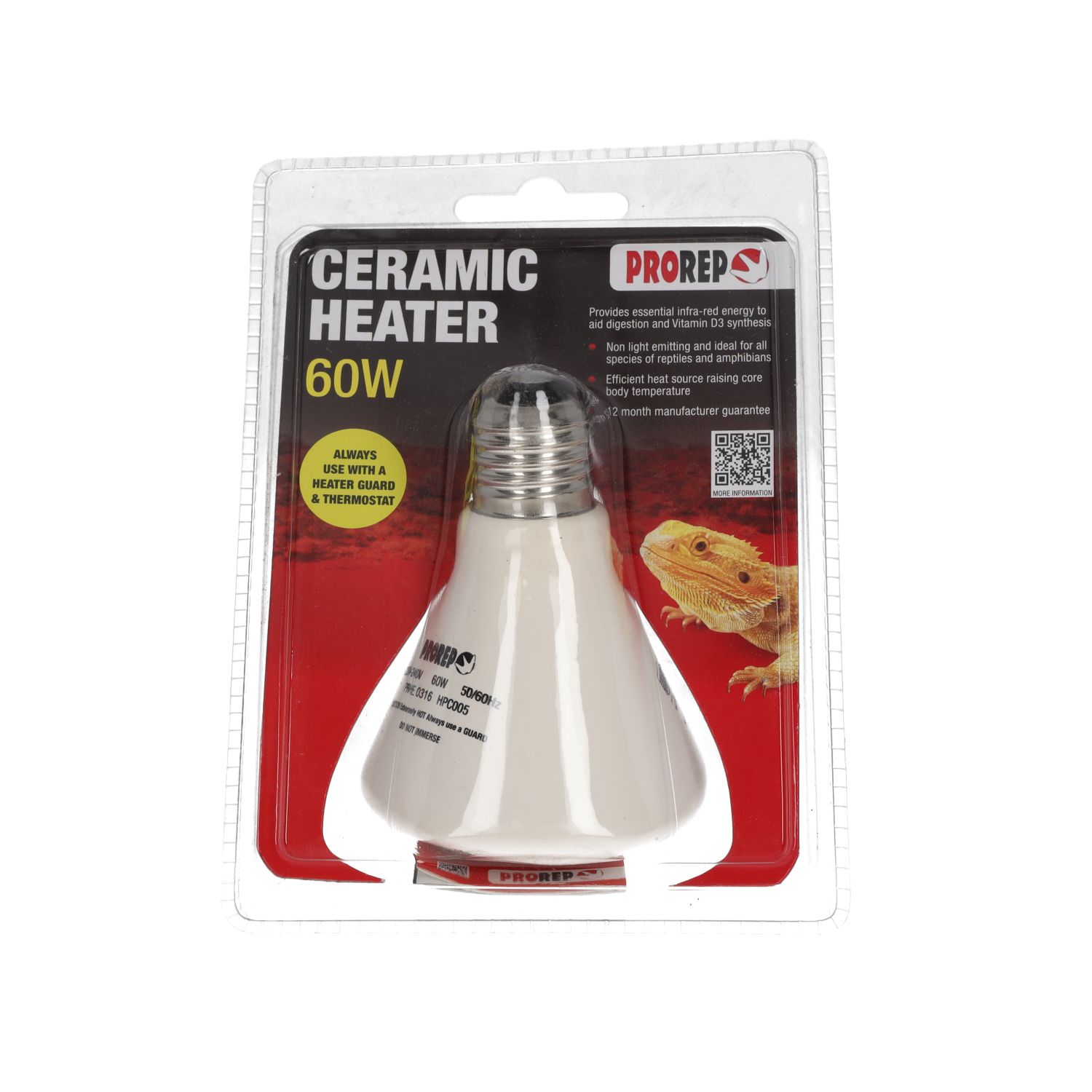 PR Ceramic Heat Emitter 60w, HPC005